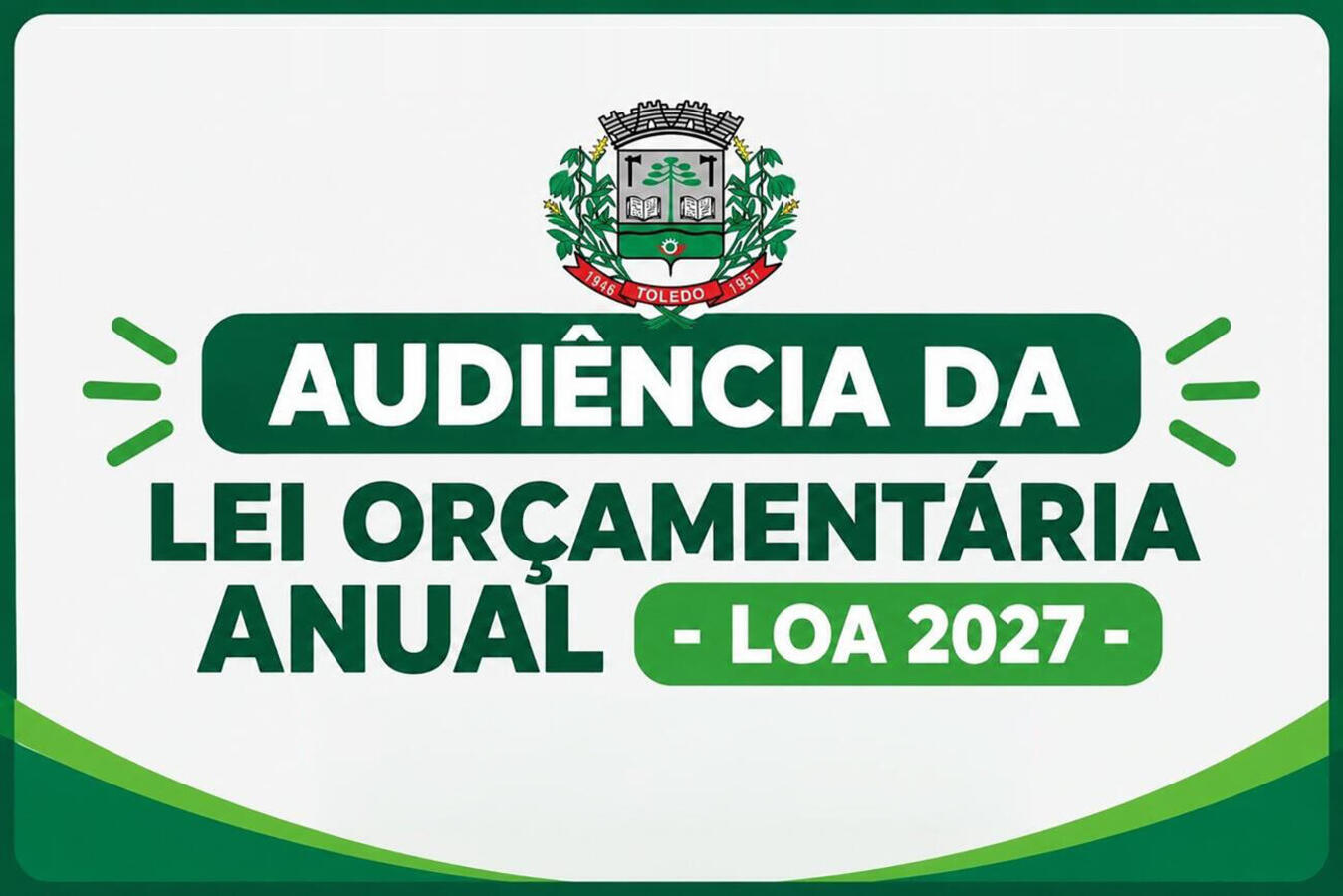 Registro fotográfico sobre Audiência pública nesta sexta (25) debaterá Lei Orçamentária Anual de 2027 em Toledo