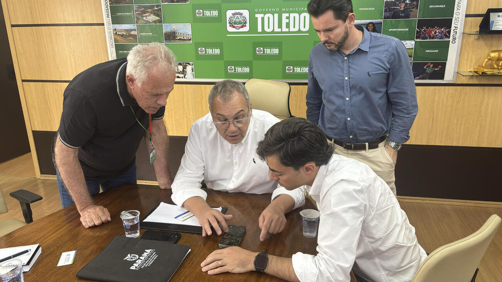Registro fotográfico sobre Prefeitura de Toledo e Compagas discutem viabilidade de investimentos em biometano em Toledo