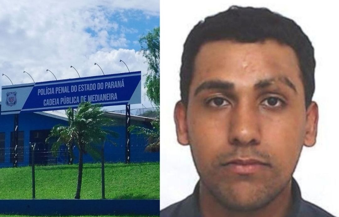 Fachada externa da Cadeia Pública de Medianeira no Oeste do Paraná
